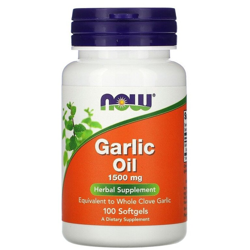 Капсулы NOW Garlic Oil, 80 г, 100 шт. фотография