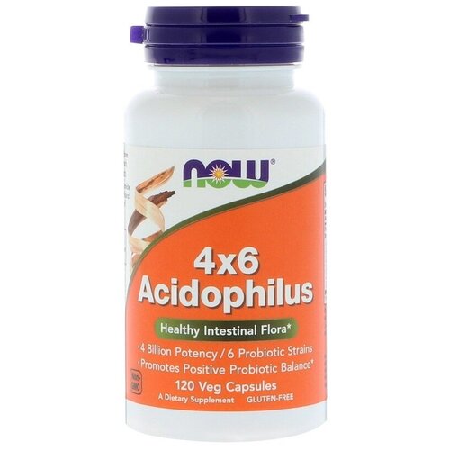 4x6 Acidophilus капс., 360 г, 120 шт., нейтральный, 1 уп. фотография