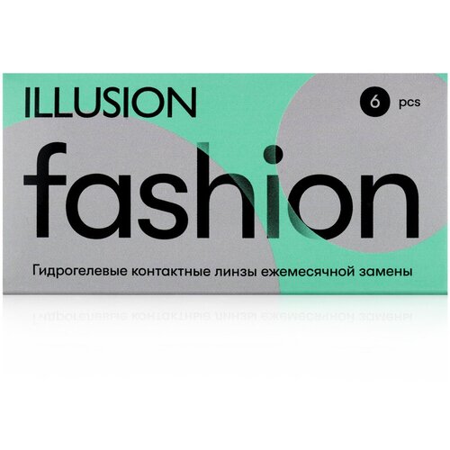 Контактные линзы ILLUSION Fashion, 6 шт., R 8,6, D -0,5 фотография