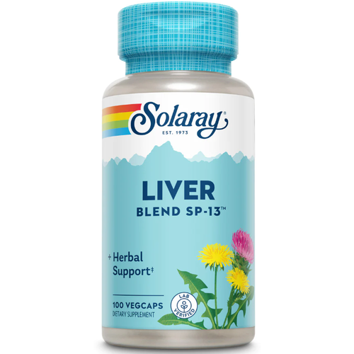 Solaray Liver Blend SP-13 (milk Thistle Dandelion with Cell Salt Nutrients) 100 вег капсул (Solaray) фотография