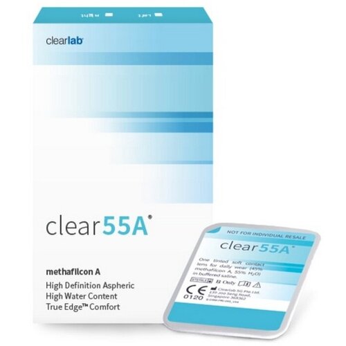 Контактные линзы Clearlab Clear 55A, 6 шт., R 8,7, D -10,5, прозрачный, 1 уп. фотография