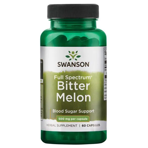 Swanson Full Spectrum Bitter Melon (Горькая дыня полного спектра) 500 мг 60 капсул фотография