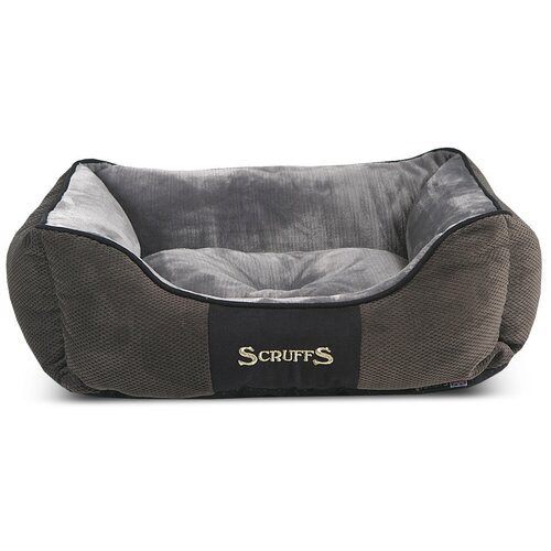 Лежак для собак и кошек Scruffs Chester Box Bed 50х40х13 см 50 см 40 см серый 13 см фотография