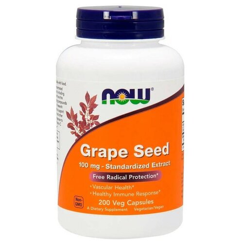 Grape Seed вег. капс., 100 мг, 80 г, 200 шт. фотография