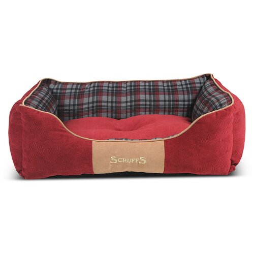 Лежак для собак и кошек Scruffs Highland Box Bed 50х40х13 см 50 см 40 см красный 13 см фотография