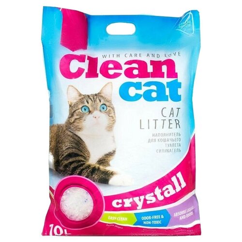 Впитывающий наполнитель Clean Cat Crystall, 10л, 1 шт. фотография