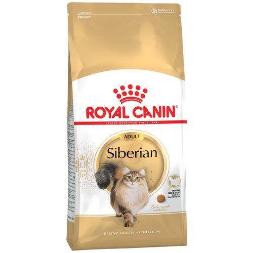 Сухой корм для кошек Royal Canin Siberian Adult сухой специально для породы Сибирская от 1 года до 12 лет 2 шт. х 2000 г (кусочки в соусе) фотография