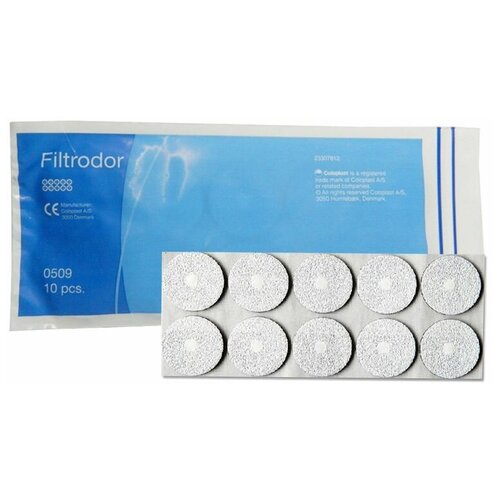 Фильтр Coloplast Filtrodor 0509, 10 шт., серый фотография