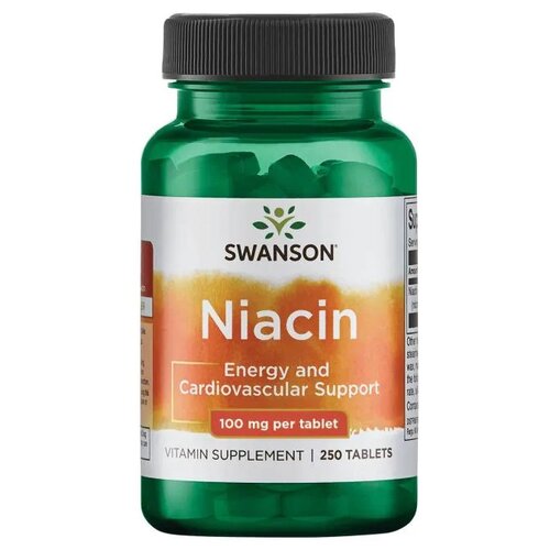 SWANSON Niacin, 100 г, 100 мг, 250 шт. фотография