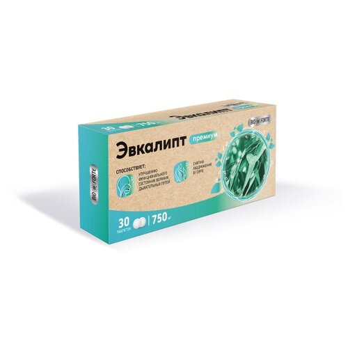 BioForte Эвкалипт Премиум таб. д/рассас., 0.75 г, 30 шт., эвкалипт фотография