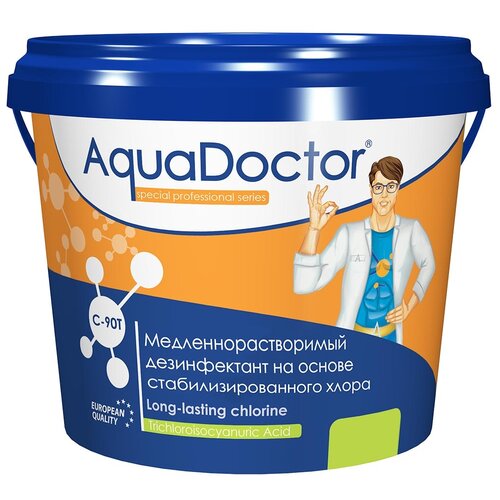 Таблетки для бассейна AquaDOCTOR C-90T, 1 кг фотография