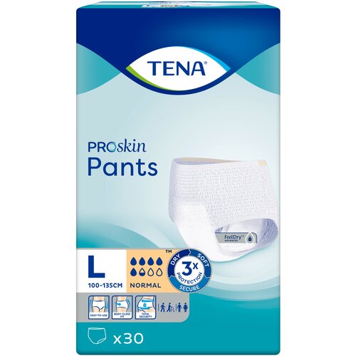 Подгузники-трусы для взрослых TENA Pants Normal, L, 30 шт. фотография