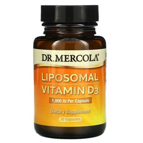 Капсулы Dr. Mercola Liposomal Vitamin D3, 140 г, 1000 ME, 30 шт. фотография