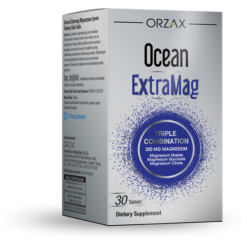 Ocean Extramag Orzax магний цитрат, малат и глицинат, 30 таблеток фотография