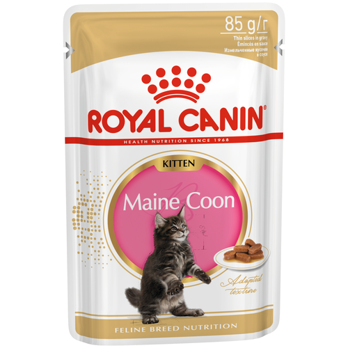 Влажный корм для котят Royal Canin Мейн-кун 10 шт. х 85 г (кусочки в соусе) фотография