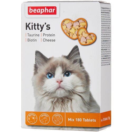 Кормовая добавка Beaphar Kitty's Mix , 180 таб. фотография