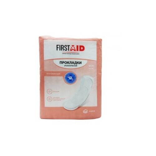 Урологические прокладки FirstAid Mini, 3 капель, 20 шт. фотография