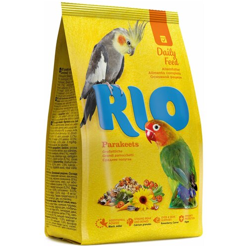 RIO корм Daily feed для средних попугаев, 500 г фотография