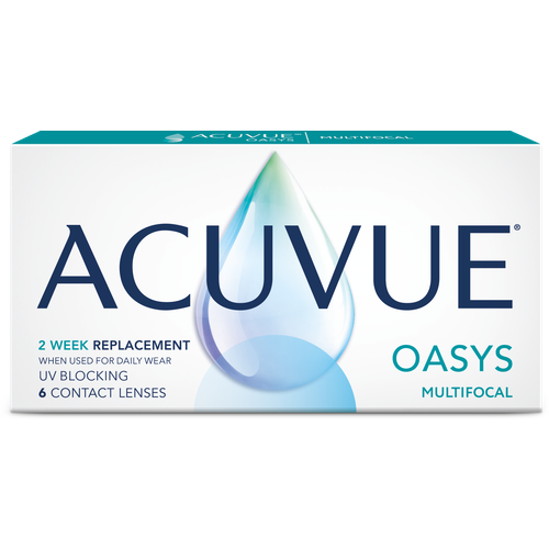 Контактные линзы ACUVUE Oasys Multifocal, 6 шт., R 8,4, D -7, ADD: средняя фотография