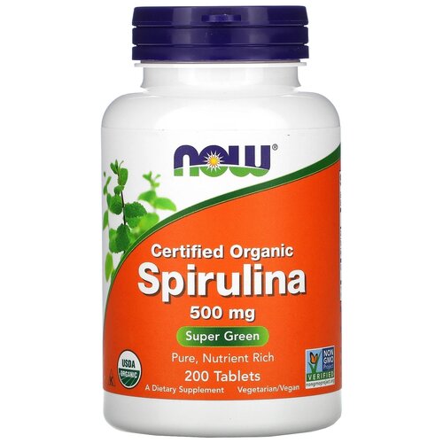 Spirulina таб., 500 мг, 250 мл, 138 г, 200 шт. фотография