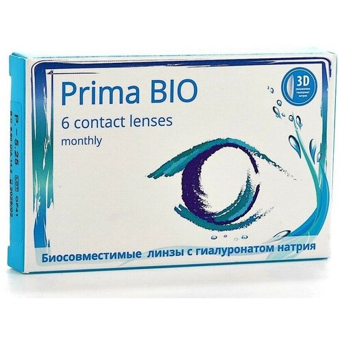 Контактные линзы OKVision PRIMA BIO, 6 шт., R 8,6, D -7 фотография