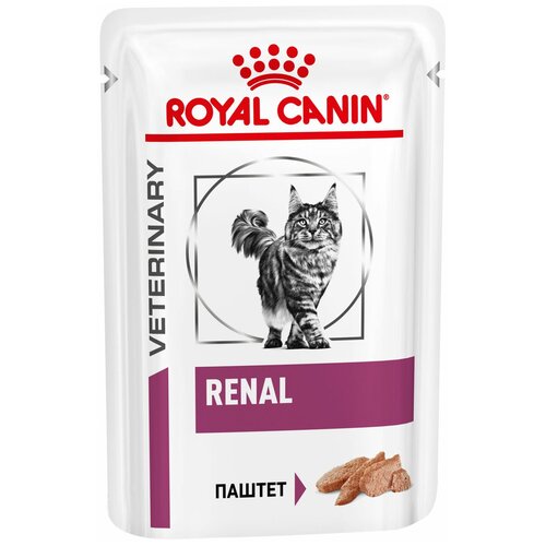 Влажный корм для кошек Royal Canin Renal, при проблемах с почками 10 шт. х 85 г (паштет) фотография