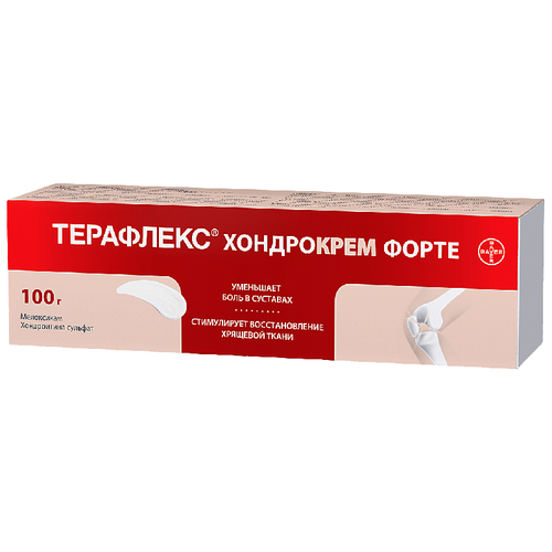 Терафлекс хондрокрем форте крем д/нар. прим., 1%+5%, 100 г фотография