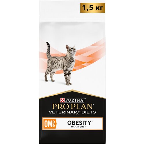 Сухой корм для кошек Pro Plan Veterinary Diets Obesity Management при ожирении 1,5 кг фотография