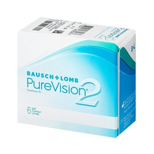 Контактные линзы Bausch & Lomb PureVision 2 HD., 6 шт., R 8,6, D -8 фотография