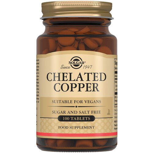 Solgar Chelated Copper таб., 230 г, 100 шт. фотография