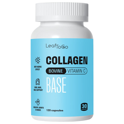 LeafToGo Collagen Bovine Vitamin C капс. , 120 шт. фотография