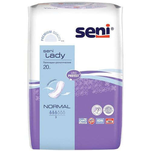 Прокладки урологические женские SENI LADY normal 20 шт. фотография