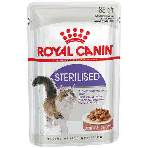 Влажный корм для стерилизованных кошек Royal Canin Sterilised (в соусе) 18 шт. х 85 г (кусочки в соусе) фотография