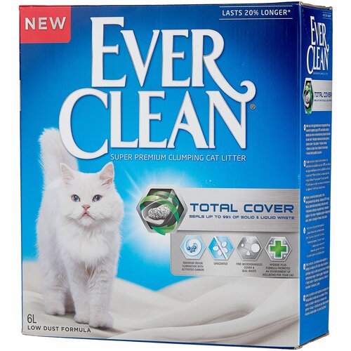 Комкующийся наполнитель Ever Clean Total Cover, 6л фотография