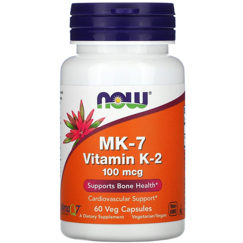 MK-7 Vitamin K-2, 100 мкг, 100 мл, 50 г, 60 шт. фотография