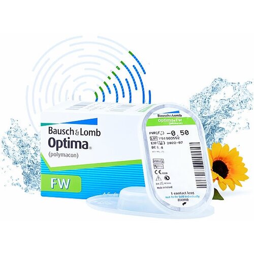 Контактные линзы Bausch & Lomb Optima FW, 4 шт., R 8,7, D -3,25 фотография