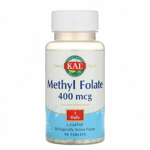 KAL Methyl Folate (Метил фолат) 400 мкг 90 таблеток (KAL) фотография