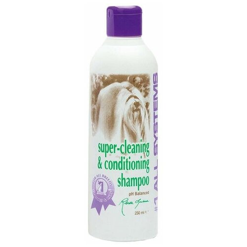 Шампунь -кондиционер #1 All Systems Super Cleaning&Conditioning Shampoo суперочищающий для кошек и собак , 250 мл , 272 г фотография