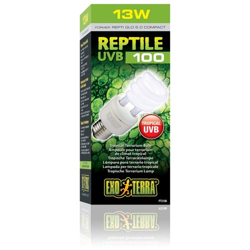 Лампа лампа люминесцентная Exo Terra Reptile UVB100 (Repti Glo 5.0 Compact) (PT2186) , 13 Вт фотография