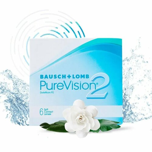 Контактные линзы Bausch & Lomb PureVision 2, 6 pk R 8,6, D -2,75 фотография