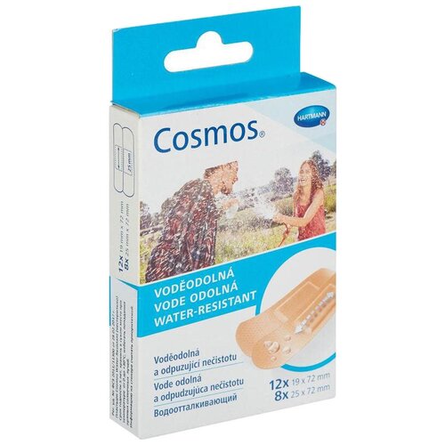 Hartmann Cosmos Water-resistant пластырь водоотталкивающий 2 размера, 20 шт. бежевый фотография