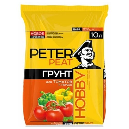 Грунт PETER PEAT Линия Hobby для томатов и перцев, 10 л, 4 кг фотография