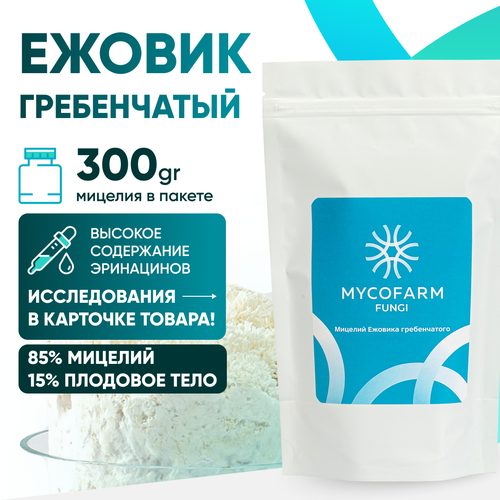 Мицелий Ежовика гребенчатого Mycofarm Fungi, 300 гр фотография