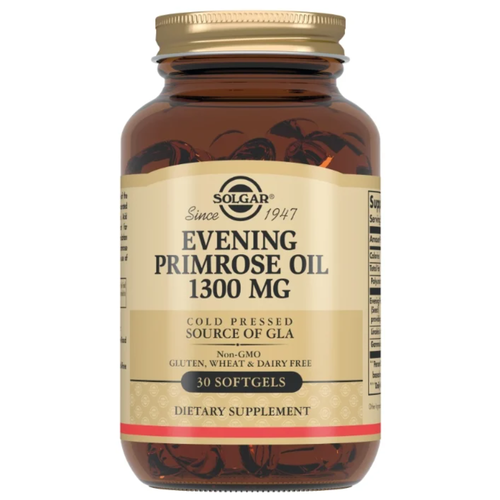 фотография Solgar Evening Primrose Oil капс., 1300 мг, 135 г, 30 шт., купить за 1899 р