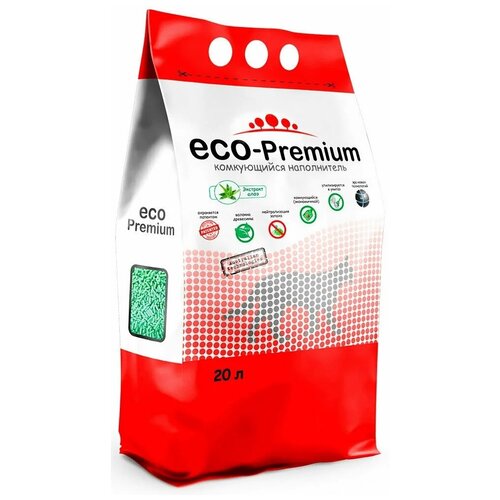 Комкующийся наполнитель ECO-Premium Green 129422, 20л, 1 шт. фотография