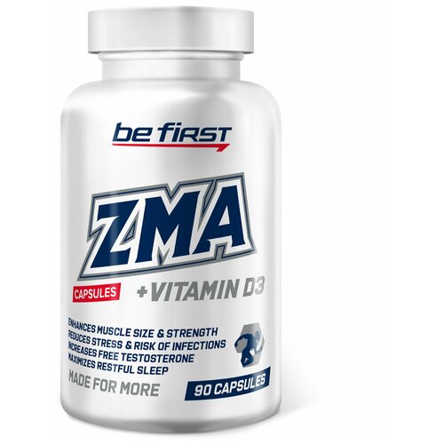 фотография Be First ZMA + Vitamin D3 (90 капс.), 150 г, купить за 890 р