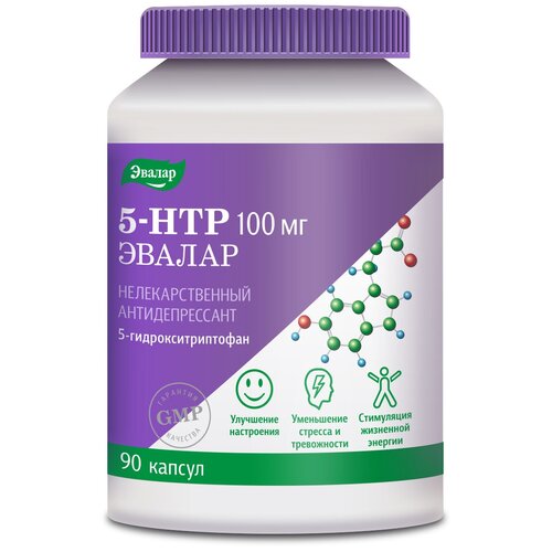 Anti-age 5-HTP (5-гидрокситриптофан) капс., 100 мг, 100 г, 90 шт. фотография