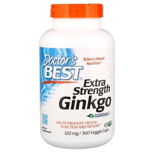 Extra Strength Ginkgo капс., 120 мг, 230 г, 360 шт. фотография