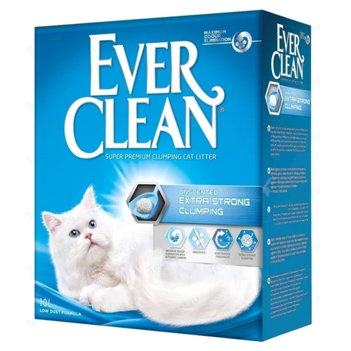 Комкующийся наполнитель Ever Clean Extra Strength Unscented, 10л, 1 шт. фотография