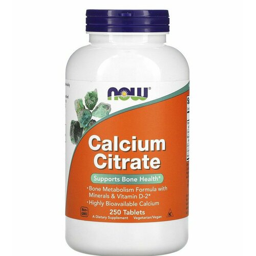 фотография NOW FOODS Calcium Citrate (цитрат кальция) 250 таблеток (Now Foods), купить за 4150 р